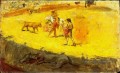 Cours de taureaux 1900 cubistes
